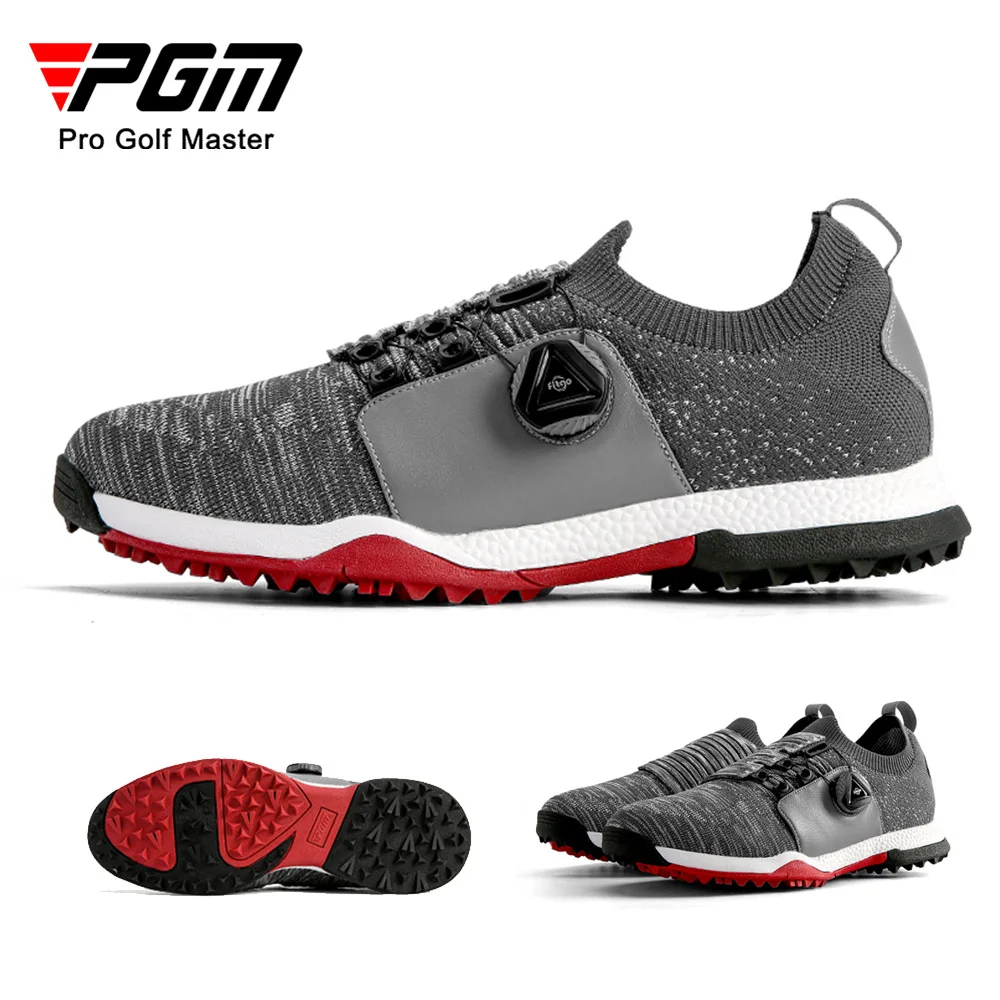 

PGM Golf Shoes Men's Breathable Male Rotating Shoelaces Sports Spiked Sneakers Non-slip Trainers XZ182