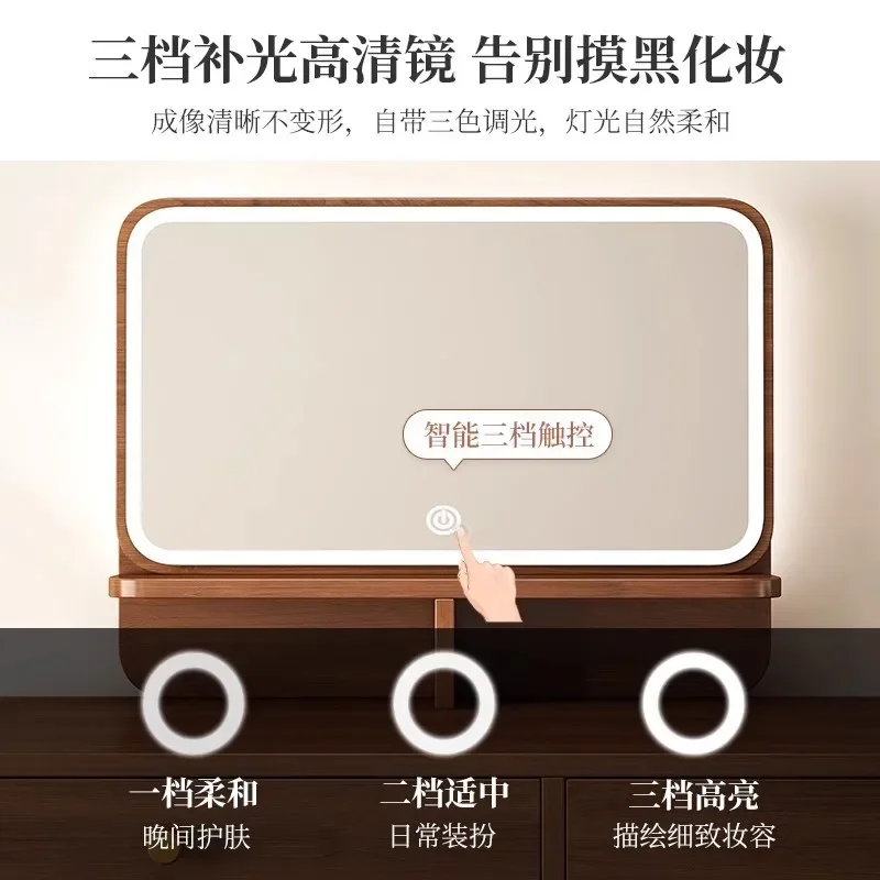 Retro Chinese simple dresser bedroom simple small apartment master bedroom desk