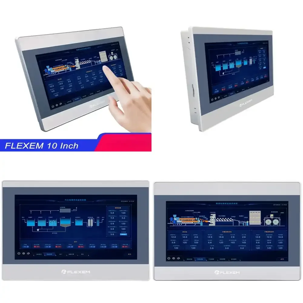 

10 Inch HMI Display Screen for FLEXEM FE6100W FE6100WE FE6100CE FE6100M Industrial Human Machine Interface with Ethernet