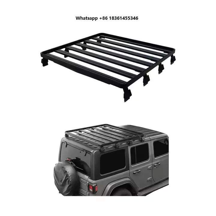

JL 2018-2019 Aluminum Roof Platform Body Kit Off-Road Luggage Frame Exterior Racks Retrofit/Upgrade New