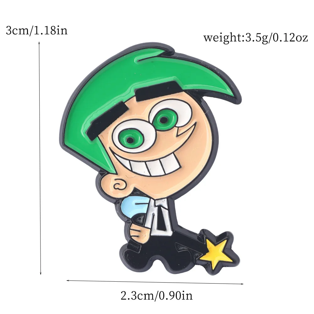 6pcs/set Fairy World Brooch Cartoon Enamel Pins Lapel Pin For Backpack Clothing Accessories Creative Metal Badge Jewelry