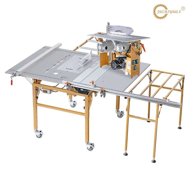 7D Multi functional High-power Woodworking Small precision Sliding Table Saw