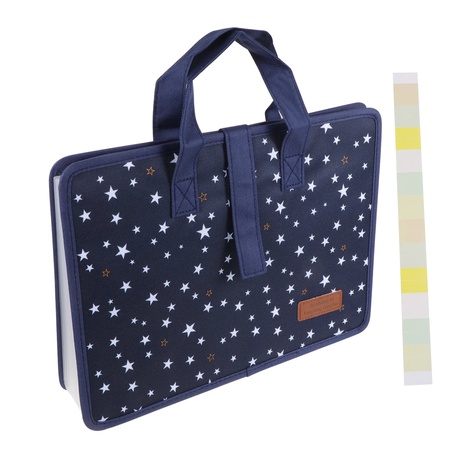 Cartella portatile 13 tasche Organizzatore di file espandibile Borsa per documenti Formato A4 Tessuto Oxford impermeabile Viaggio in ufficio