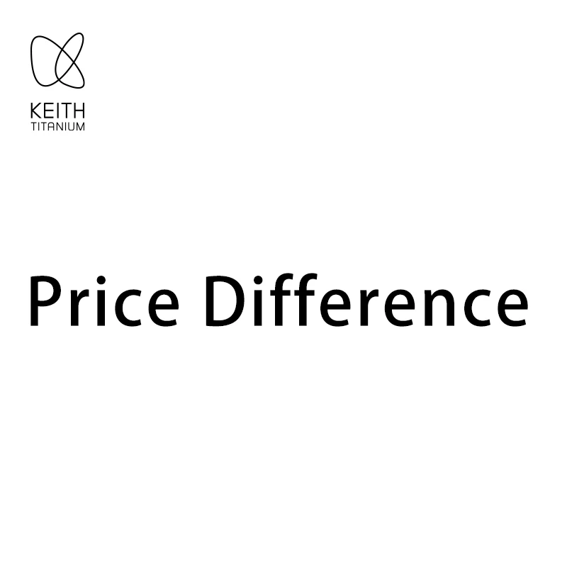KEITH Custom Engraving Service & Titanium Accessories Price Difference Extra Payment Link