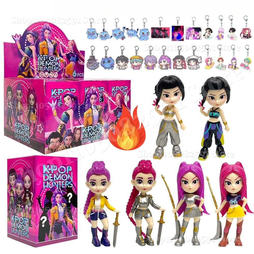 

Аниме Kpop Devil Hunter слепая коробка разборка забавная слепая сумка маленькая статуя периферийная модель настольная слепая коробка украшение подарок