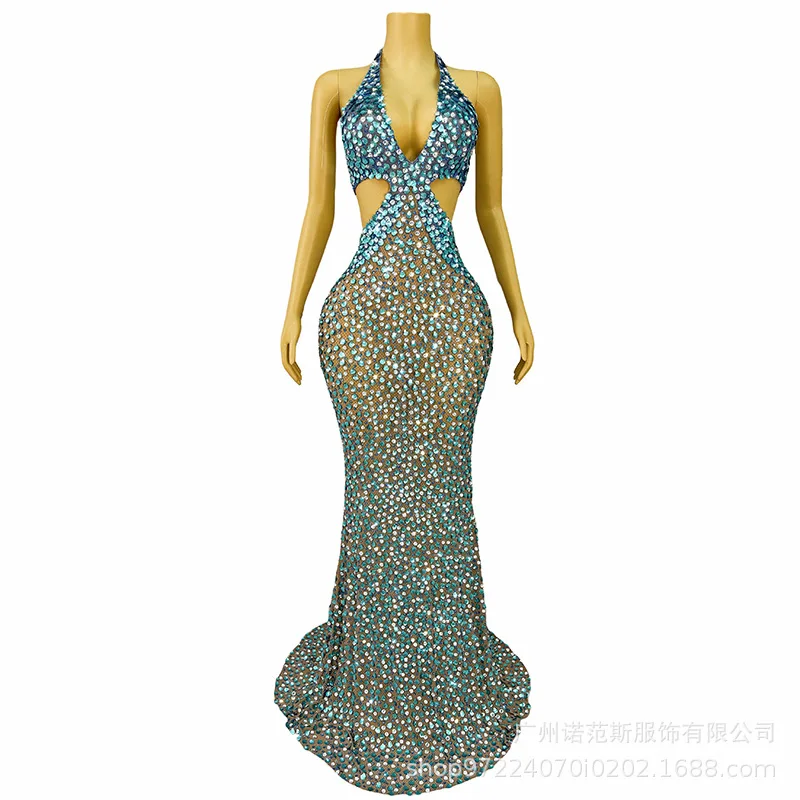 

Нишевое сине-белое темпераментное платье с павлином, коктейльное вечернее платье знаменитостей, Мисс Вселенная, на выбор красивых свадебных платьев