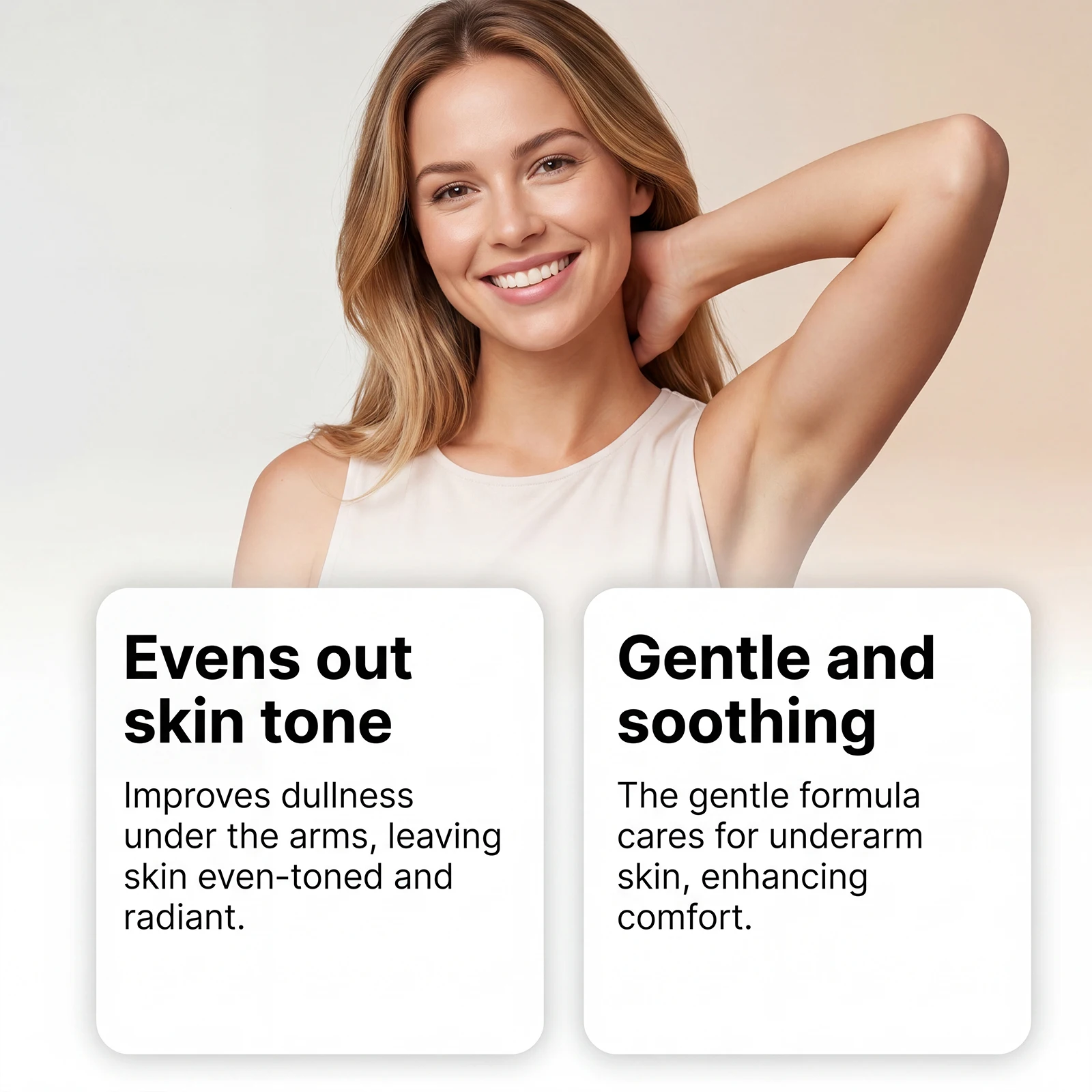 Underarm Brightening Deodorant Cream Long Lasting Hydration Soothe Discomfort Smooth Refine Skin Tone Even Bright Armpit Care