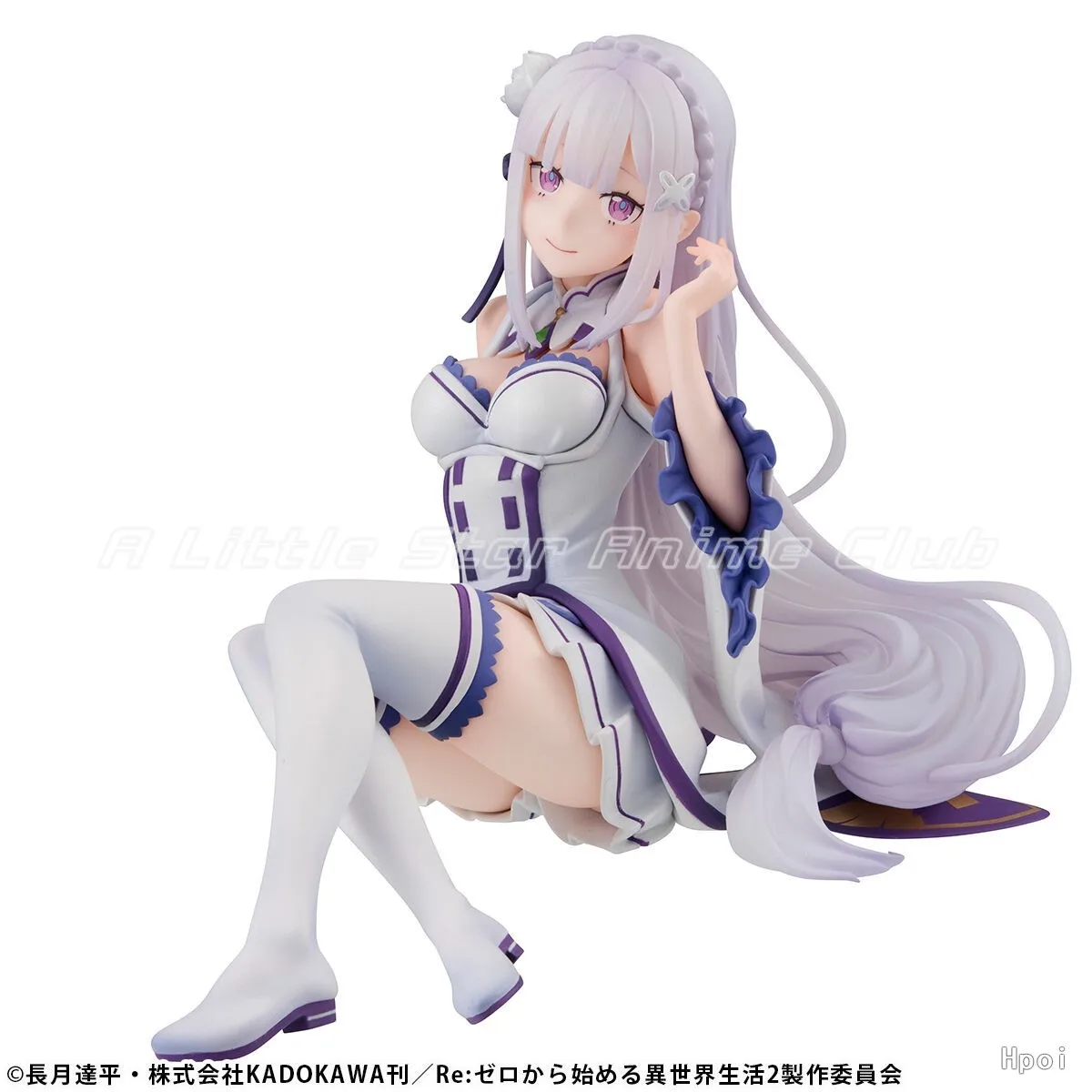 متوفر في المخزون الأصلي MegaHouse Melty Princess Re: ZERO - Starting Life in Other World Emilia Animation Figures Models Collection #3