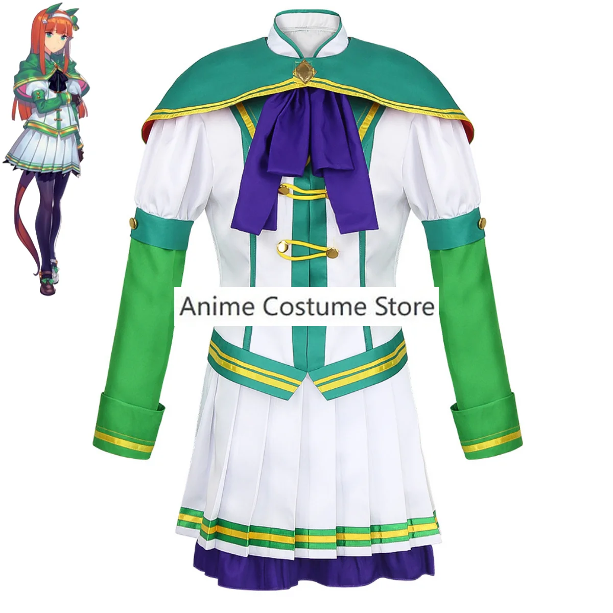 Game Umamusume: Pretty Derby Silence Suzuka B70 Cosplay Costume Uma Musume Racing Association Uniform Wig Woman Carnival Suit