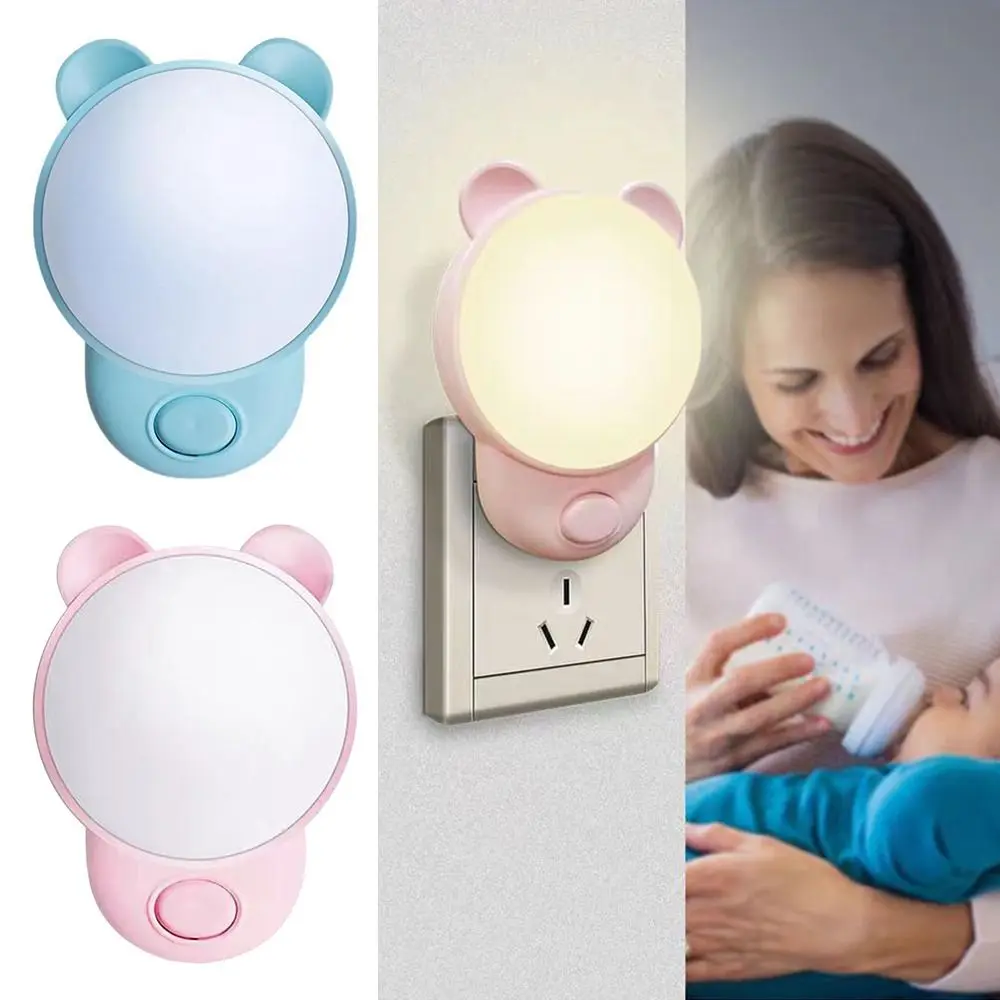 Warm Light ​​Energy Saving​​ LED Night Light Yellow Light White Light Bedside Lamp Soft Glow Plug-in Lights Bedroom Lighting