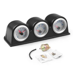 2inch 52MM Triple gauge kit Tachometer RPM Water Temperature Gauge Oil Press Pressure Gauge Car meter TT100651