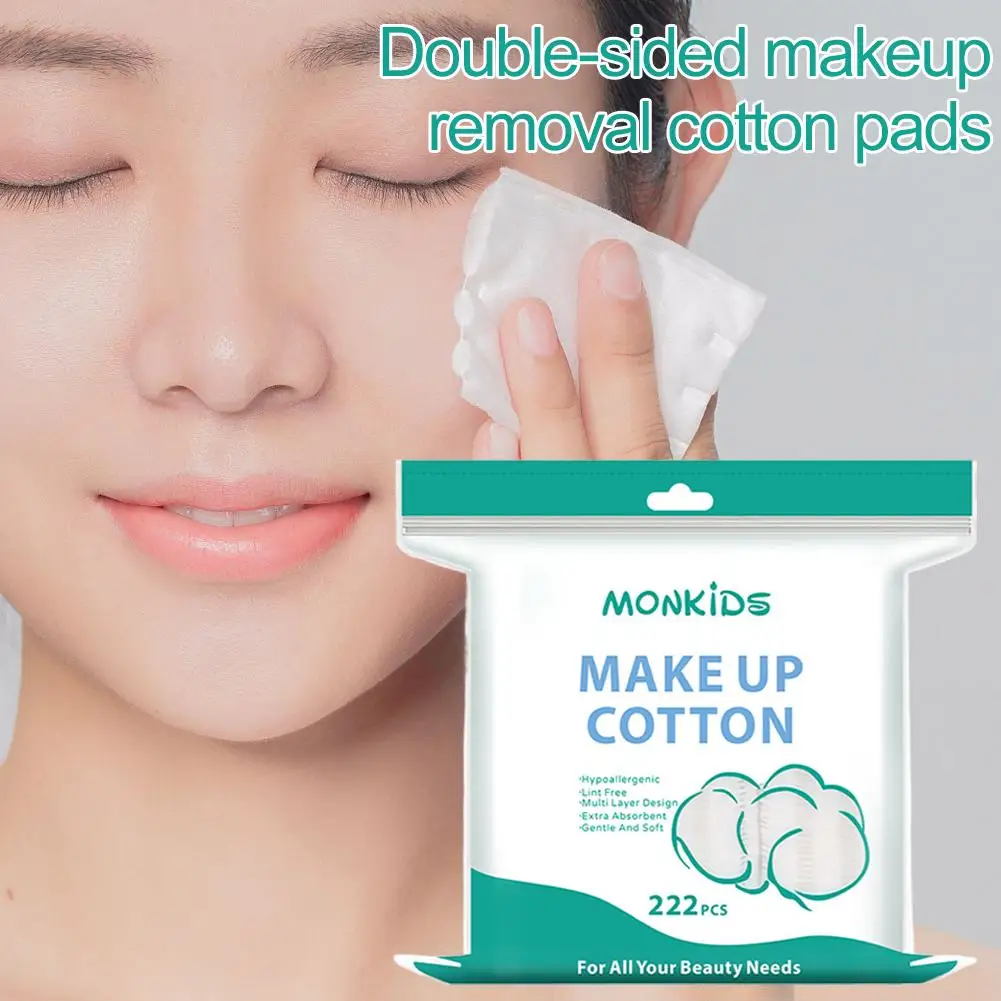 Almohadillas cuadradas de algodón para maquillaje, 100% algodón, suaves, sin pelusa, de doble cara, ideales para el cuidado diario de la piel, eliminación de maquillaje, esmalte de uñas y Ba U9G4