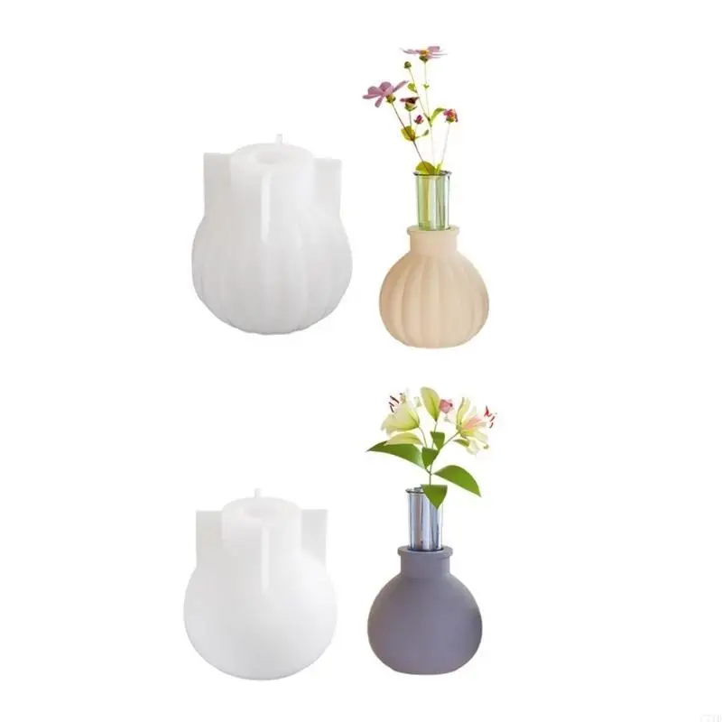 Silicone Mold for Plaster Vases and Holders Elegant Candlestick Mould Multifunctional Stand Mould