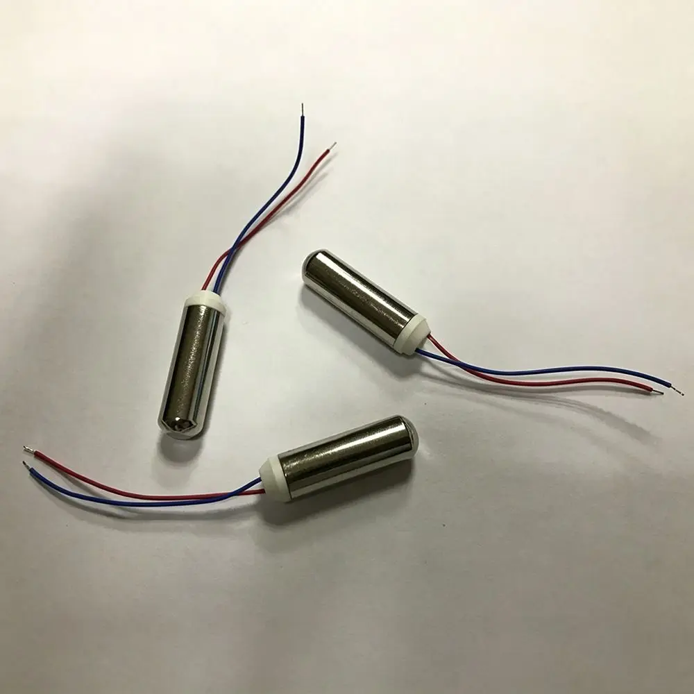 2Pcs 7*25mm Miniature Vibration Motor 12000rpm Speed Direct Current Vibrating Engine Waterproof Design Motor 3.7V 0.5W