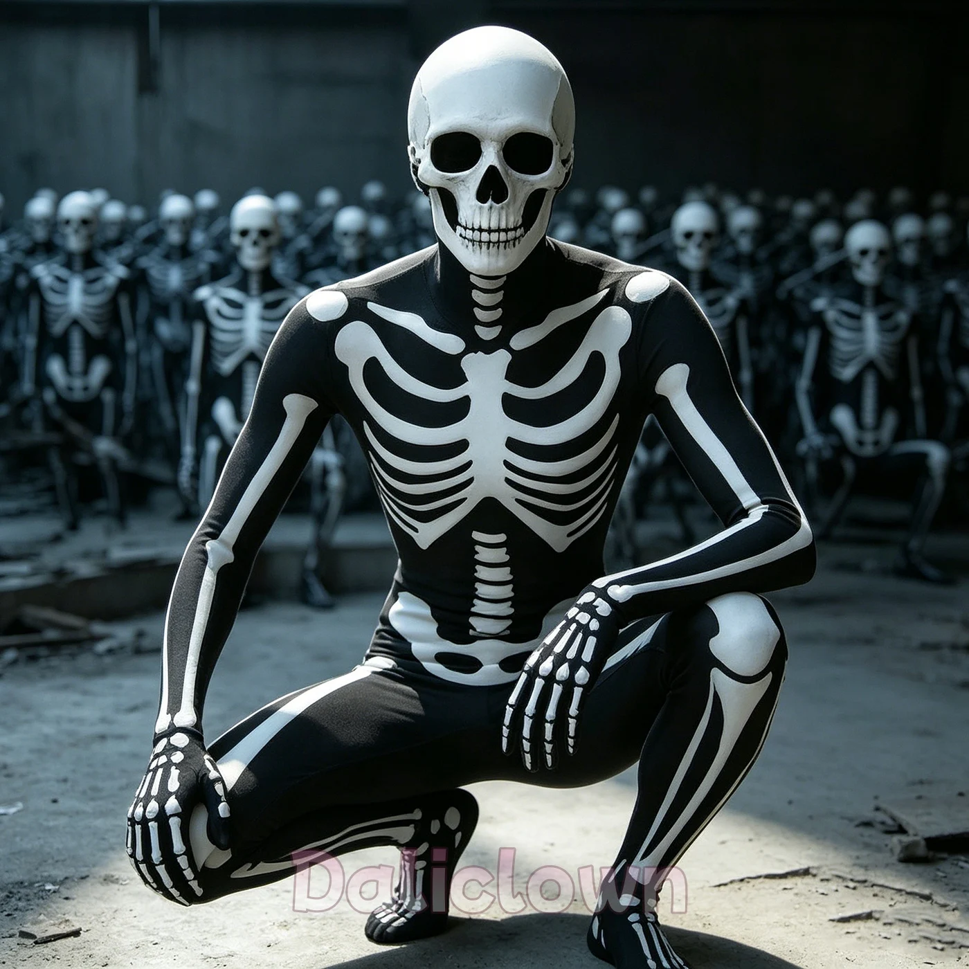 Formal Wear Gloves Men - Halloween Death Horror Costume Skeleton Bodysuit