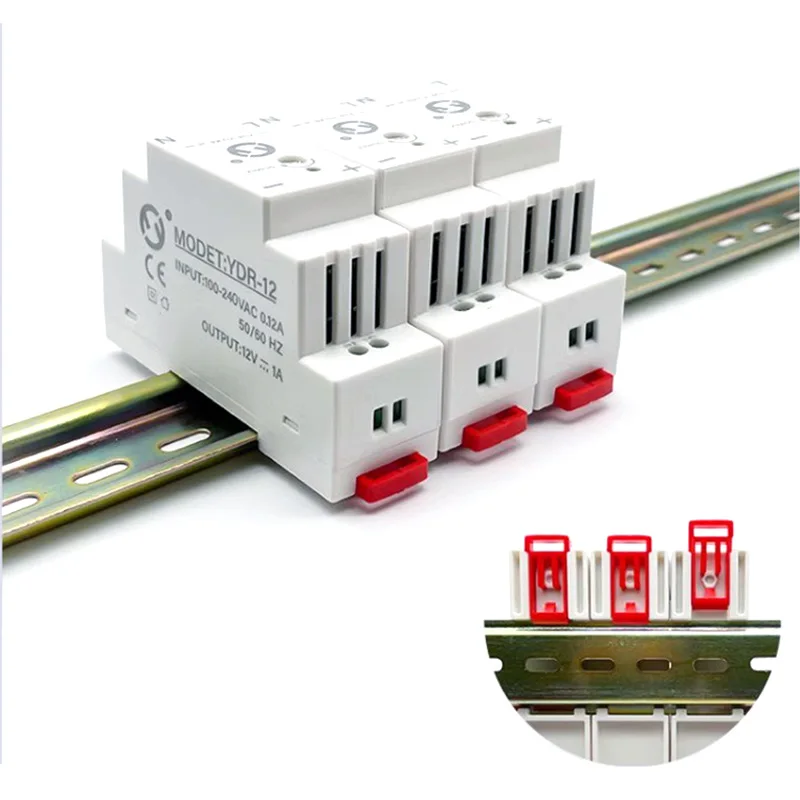 High-Power Din Rail Switch Power Supply 5V 12V 24V Overvoltage Overcurrent Short Circuit Protection