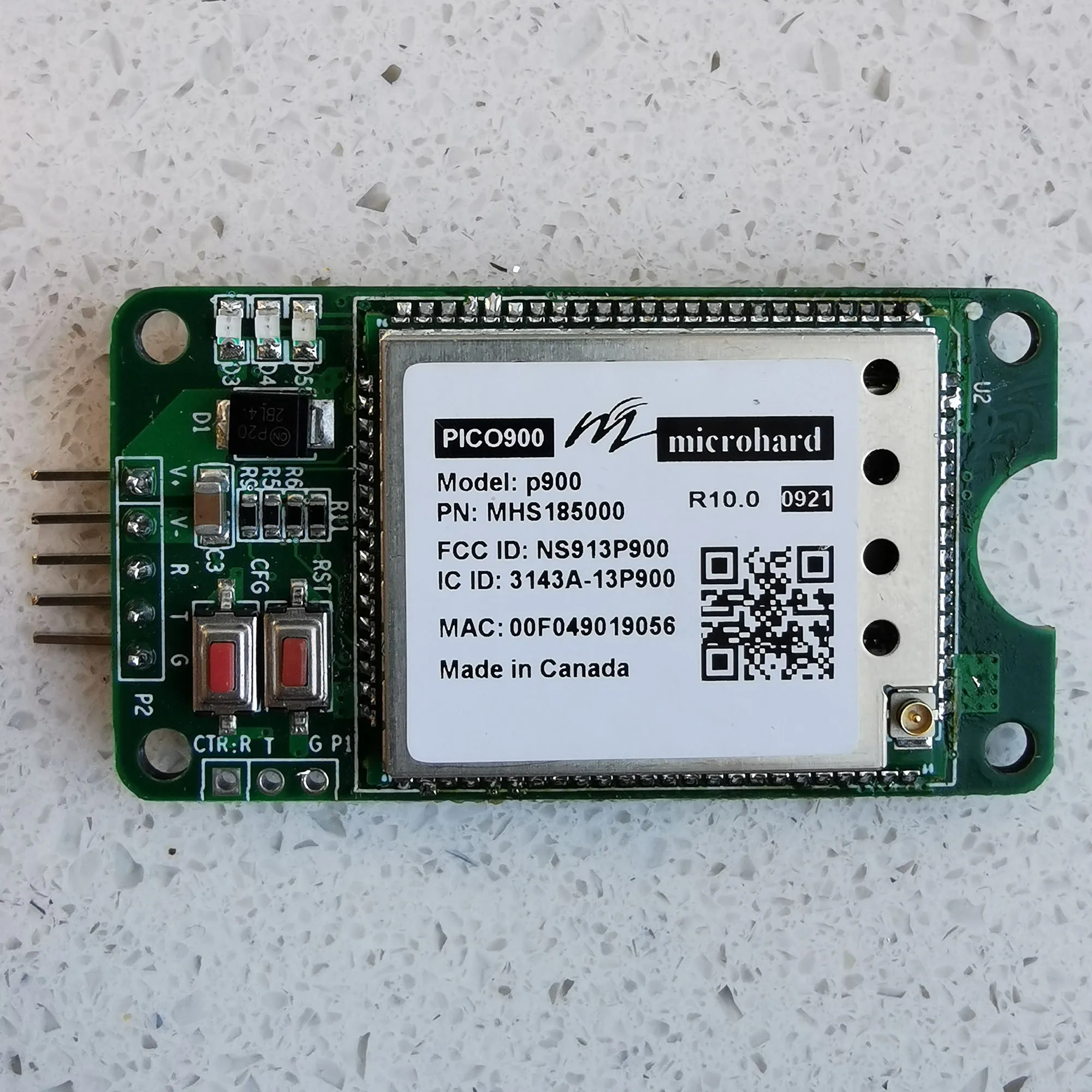 Microhard P900 Module + Backplane Replace Xtend Without Modification 5V to 12V Power Supply