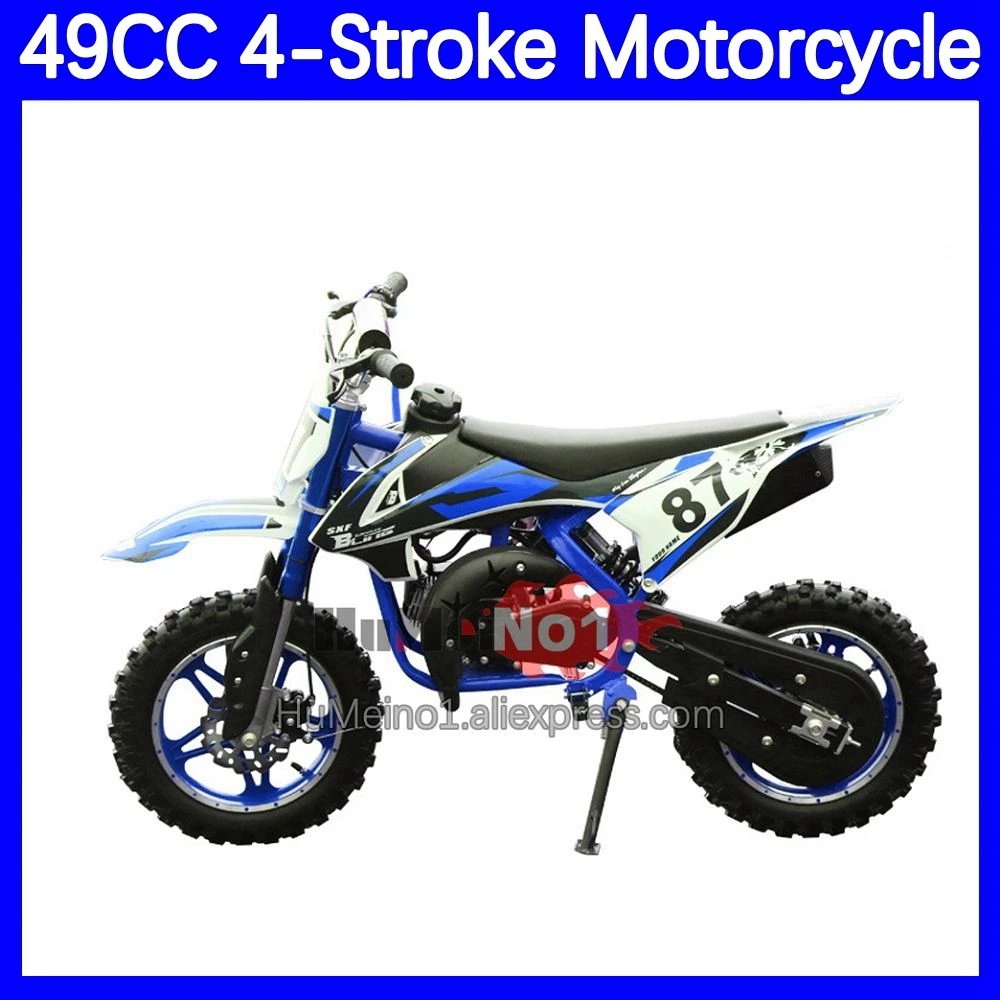 49/50CC 4-Stroke MOTO Dirt Bike Minitype Microcode Force Power ATV OFF-road Gasoline Motorcycle Racing Motorbike For Adult Child