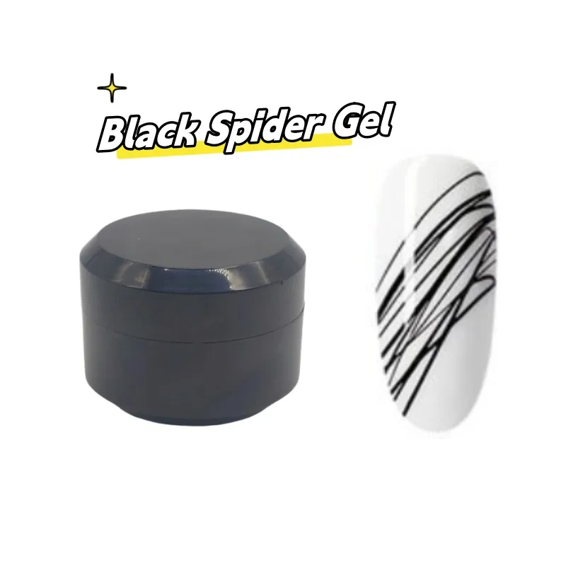 

3 шт., новая гелевая краска для дизайна ногтей Spider для линии (белый, черный, красный, синий, золотой, серебристый)