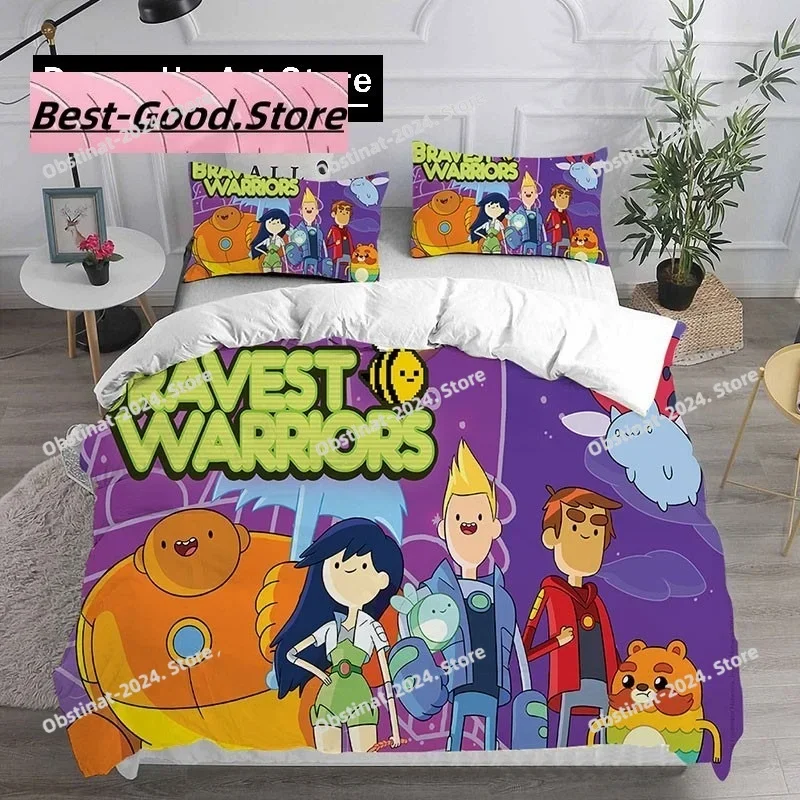 

New Bravest Warriors Game Duvet Cover Pillowcase Bedding Set Adult Boy Girl Bedroom Decoration Children Gift Single Double Large
