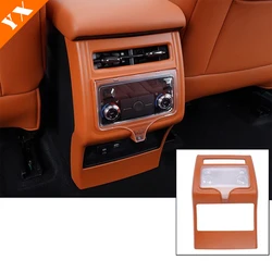 For GMW Haval H9 2024 2025 Accessories Car Rear Air Conditioner Vent Cover Armrest Anti Kick Frame Carbon Red Silver Moulding