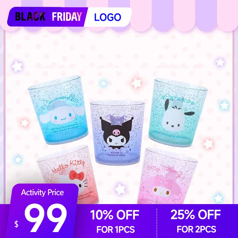 Sanrio Kawaii Hello Kitty 300ml Tumbler Cup My Melody Cinnamoroll Anime Cartoon Cute Fashion Exquisite Home Drinking Water Cups