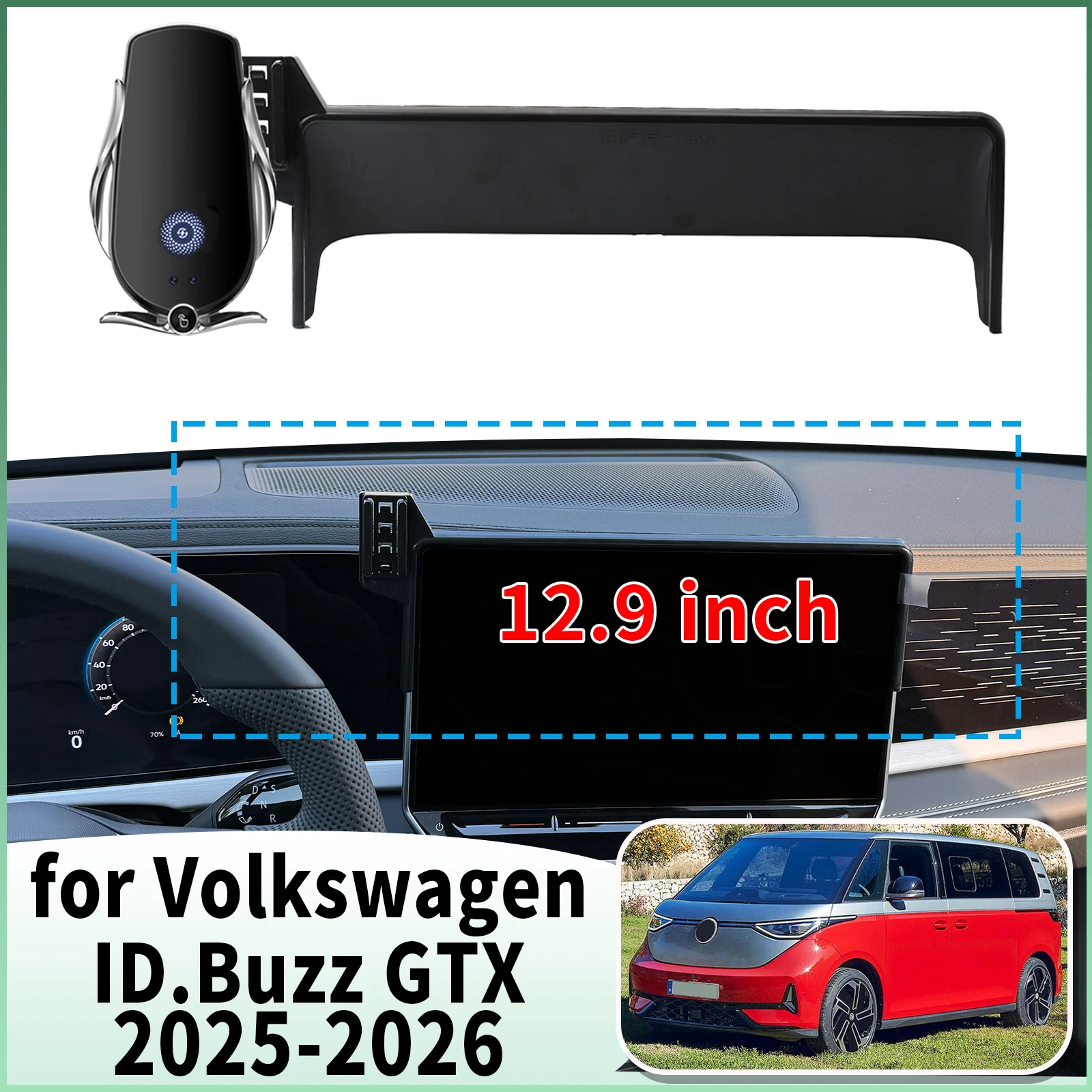 

fit for Volkswagen ID.Buzz GTX 2025 2026 Specific Dashboard Navigation Phone Holder Mount Design Car​​ accessoires