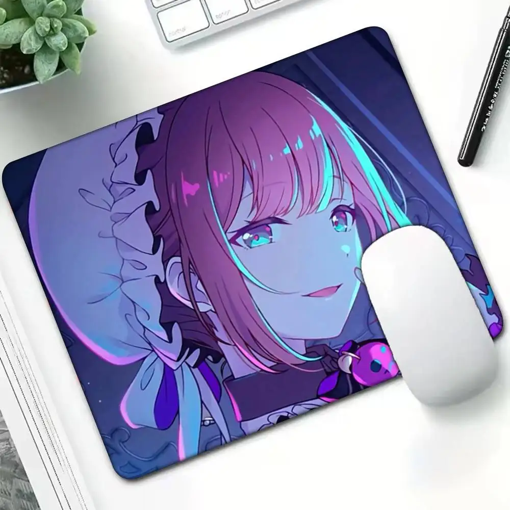1pc M-mochizuki H-honami Leoneed マウスパッド小型ロックエッジゲーマー用コンピュータデスクパッド長方形滑り止めゴム