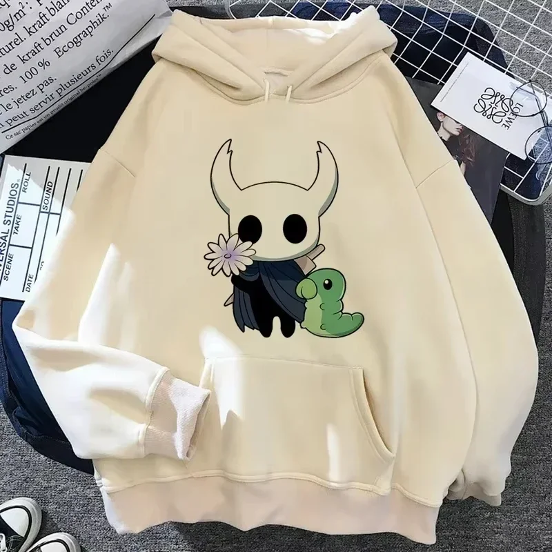 Hollow Knight 후드 티 남성 한국 Ulzzang Grunge Y2k Aesthetic Fmale 가을, 겨울 풀오버 Hoddies 그래픽 streetwear