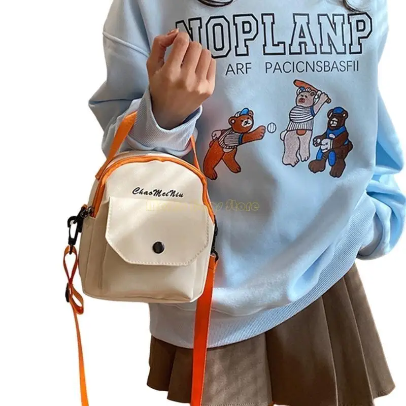 

X90D Универсальная маленькая сумка с героями мультфильмов для женщин, нейлоновая сумка через плечо для телефона с регулируемым