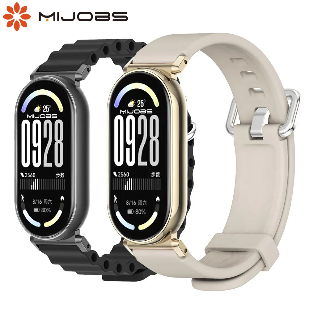 

Силиконовый ремешок для Xiaomi Mi Band 10 9 8, ремешок-браслет Mi Band 10, керамическая версия Correas для Xiaomi Smart Band 8 9 10