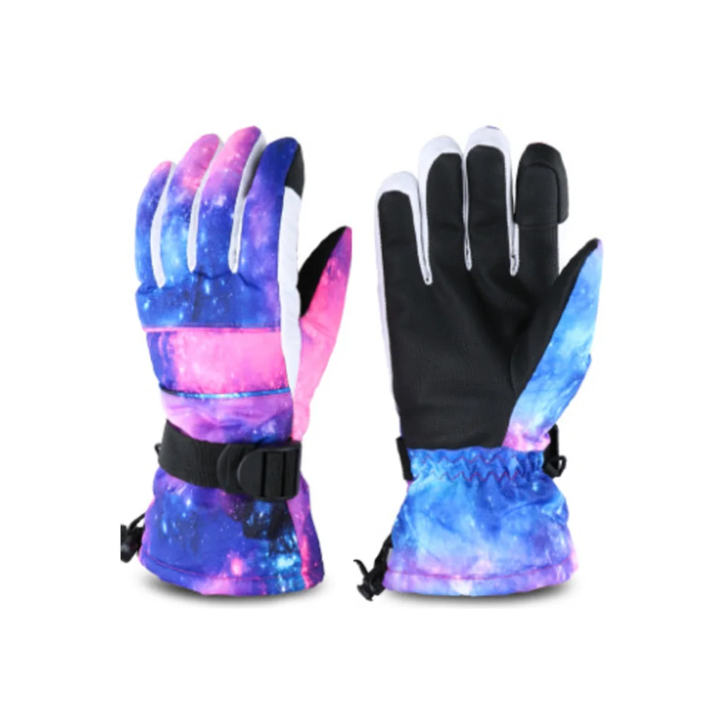 Women Men Waterproof Winter Ski Gloves Touch Screen Warm Gloves Windproof Anti-slip Gloves for Outdoor Snowboard Motorcycle