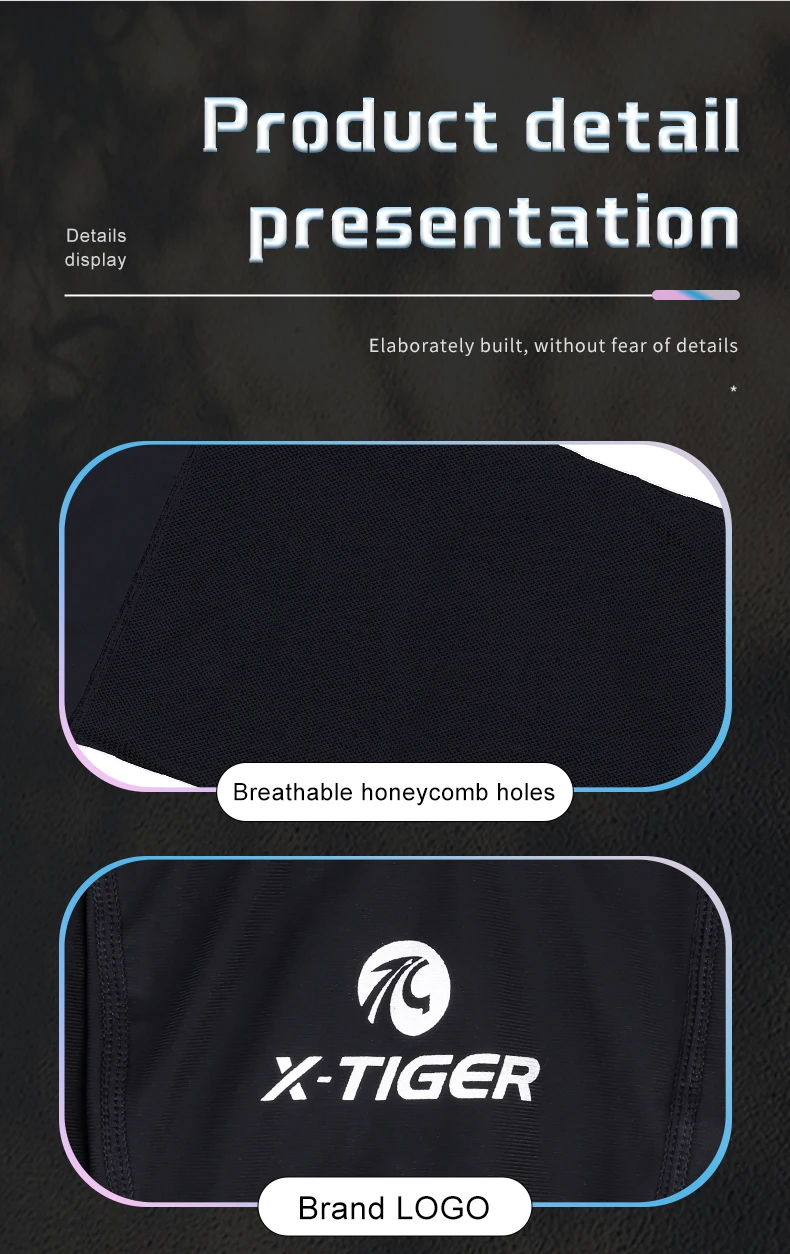 X-TIGER Fahrrad-Beinmanschette, Sport-Armmanschette, Sonne, Anti-UV-Beinärmel, Eisstoff, Fahrrad-Beinmanschette, Laufen, Fitness, Radfahren, Armstulpen – Detail 9
