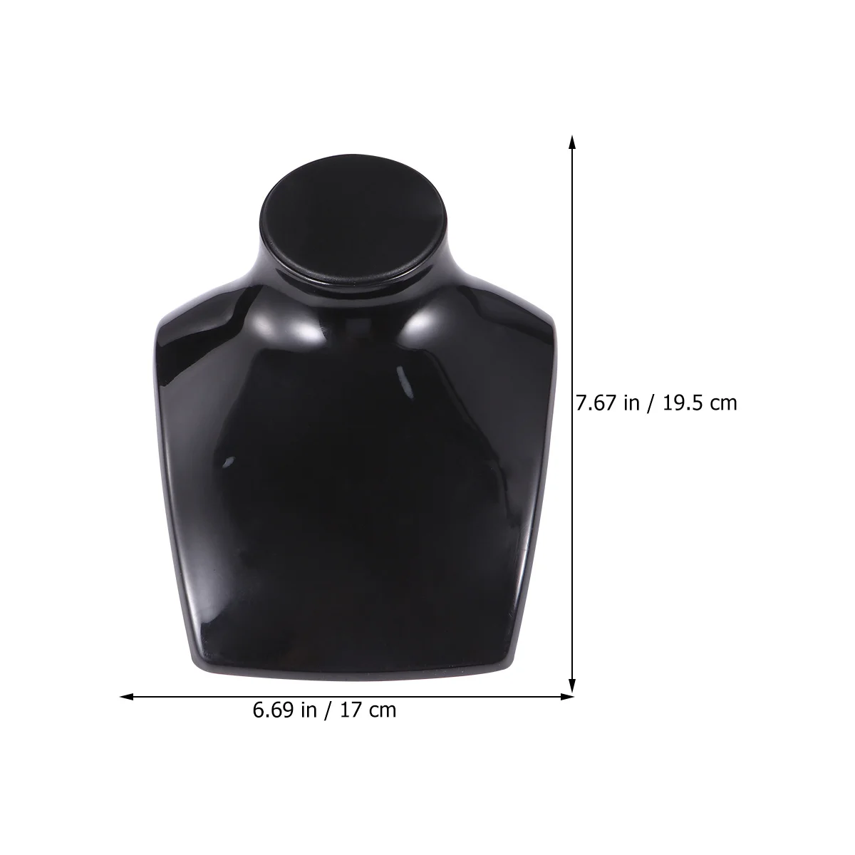 

2Pcs Jewelry Rack Necklace Display Stand Durable Organizer for Necklaces Earrings Pendants Home Shopwindow Black