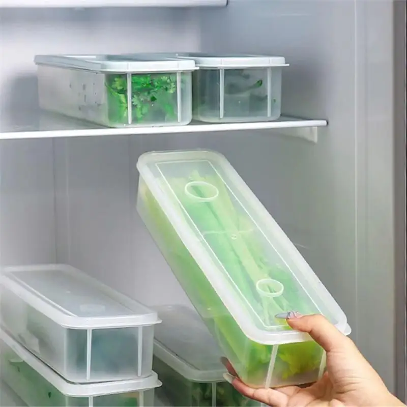 Plastic Pasta Container, Clear Spaghetti Storage Container Organizer with Lid, Stackable Long Noodle Holder for Kitchen