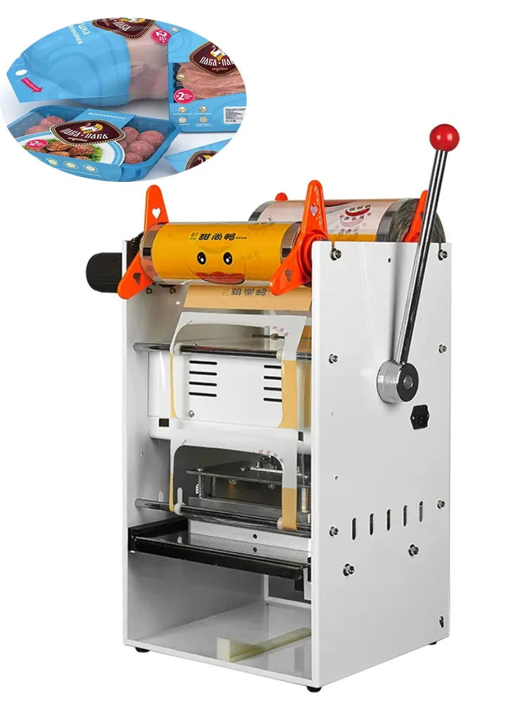 2024 Most Popular Automatic Lunch Box Plastic Tray Sealing Sealer Machine Packing Wrapping Machine For PE PP PET Material Film