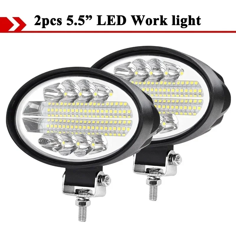 LED Traktor Oval Arbeitsleuchte 5 Zoll Autolampe 12V 24V Offroad-Kabinenscheinwerfer für Bergbau, Kran, Muldenkipper, Gabelstapler, ATV, Spotlight – Detail 14