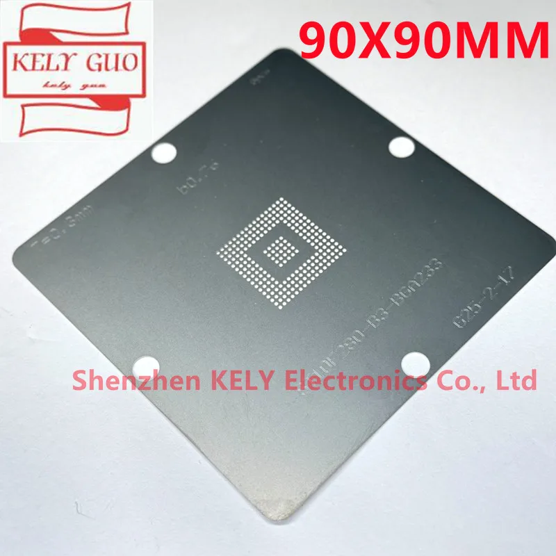 Direct heating 90*90MM 100% accuracy GL9714 0.45MM ST10F280-B3 ST10F296-A1 ST10F296M-A1 ST10F280-Q3 0.76MM BGA stencil