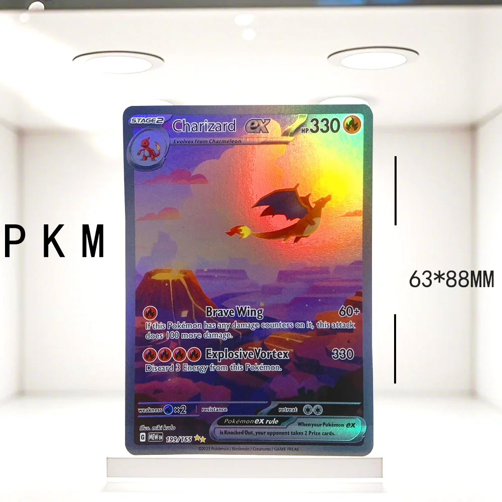 

PKM PTCG Foil Game Trading Collection Proxy Cards Charizard Arceus Blastise Hobbies Rare Collection Battle Cards Toys Gifts