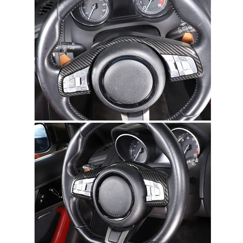 Car Steering Wheel Frame Cover Trim Sticker Parts Accessories For Jaguar F-TYPE 2013-2023