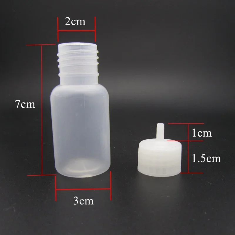 10pcs Plastic Henna 30ML Nozzle Applicator Drawing Bottle With Sealing Cap Labels Tattoo JAC Squeezable Dropper