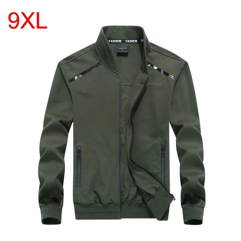 

Oversized Jackets Men Casual Jacket Solid Color Big Size Coat Men Fashion Spring Male Jacket Coat Plus Size 7XL 8XL 9XL