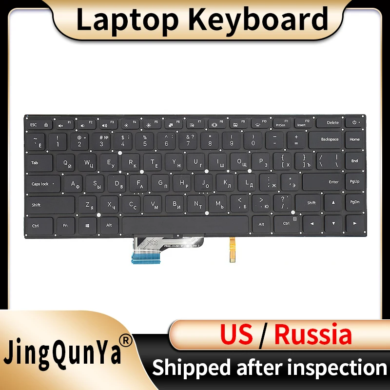 

US/Russian Backlit Laptop Keyboard For XIAOMI Pro 15.6 TM1701 TM1707 16771 181501 171501-AD AL AQ AK PRO15.6 Replacement