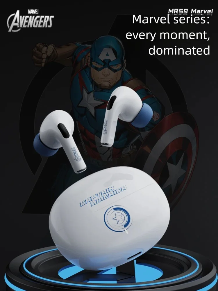 

MARVEL TWS Bluetooth 6.0 Headphones Noise Canceling Earbuds with Low Delay& Long Battery Life for Apple and Android