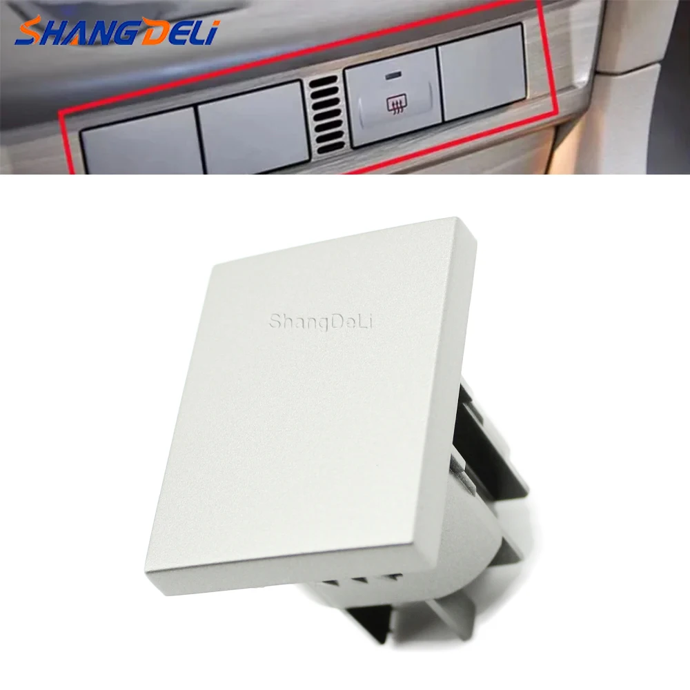 

Car Decorative Cover Blank Panel Switch Defrost Defogging Button Cover Silvery Fit For Ford Focus MK2 2005-2014 Car Accessories