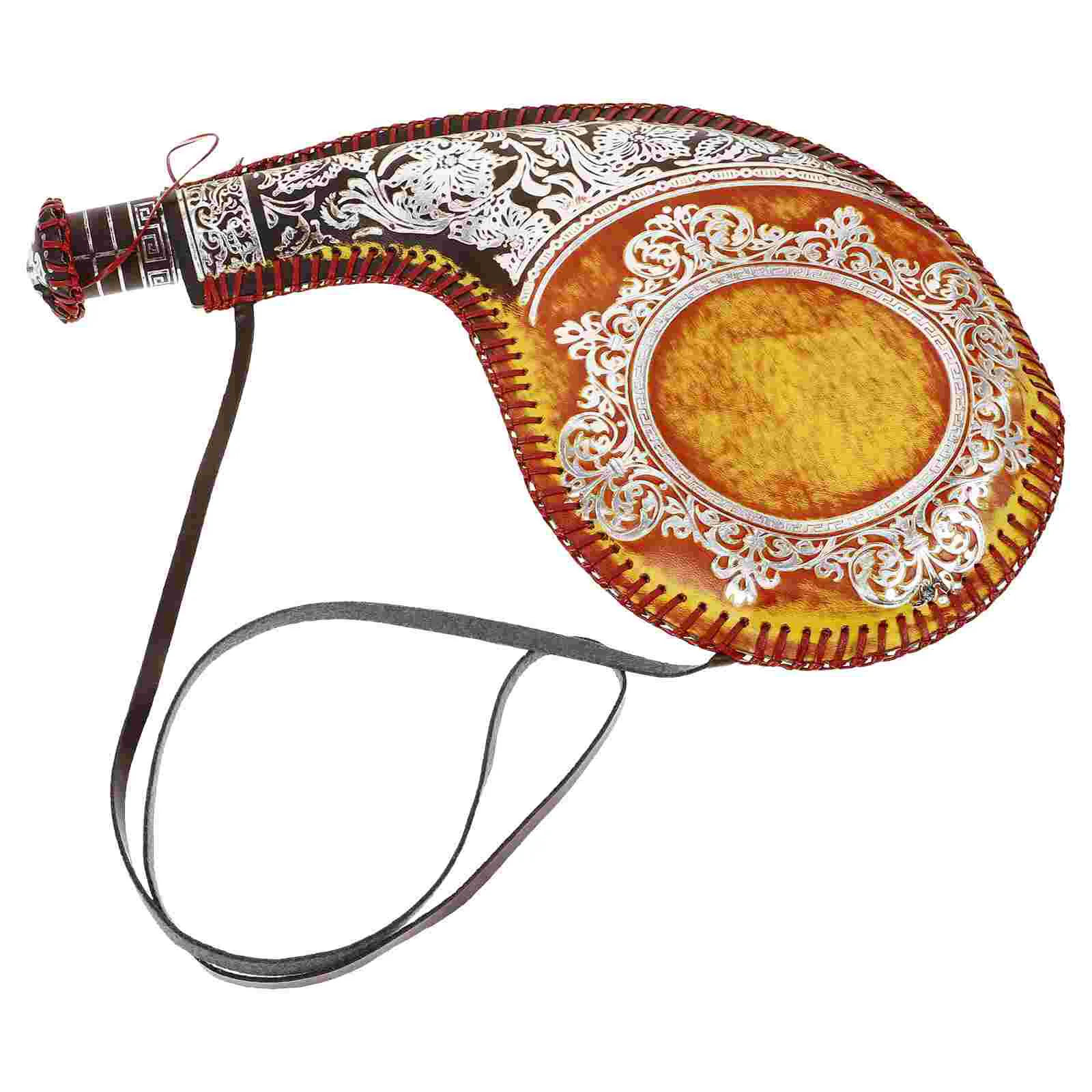 Ancient Water Bag Vintage Decor Container Wear-Resistant Bota for Traditional Portable Travel Vinegar Bottle