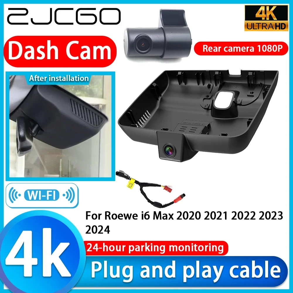 

ZJCGO Video Recorder 4K UHD Plug and Play DVR Dash Cam for Roewe i6 Max 2020 2021 2022 2023 2024