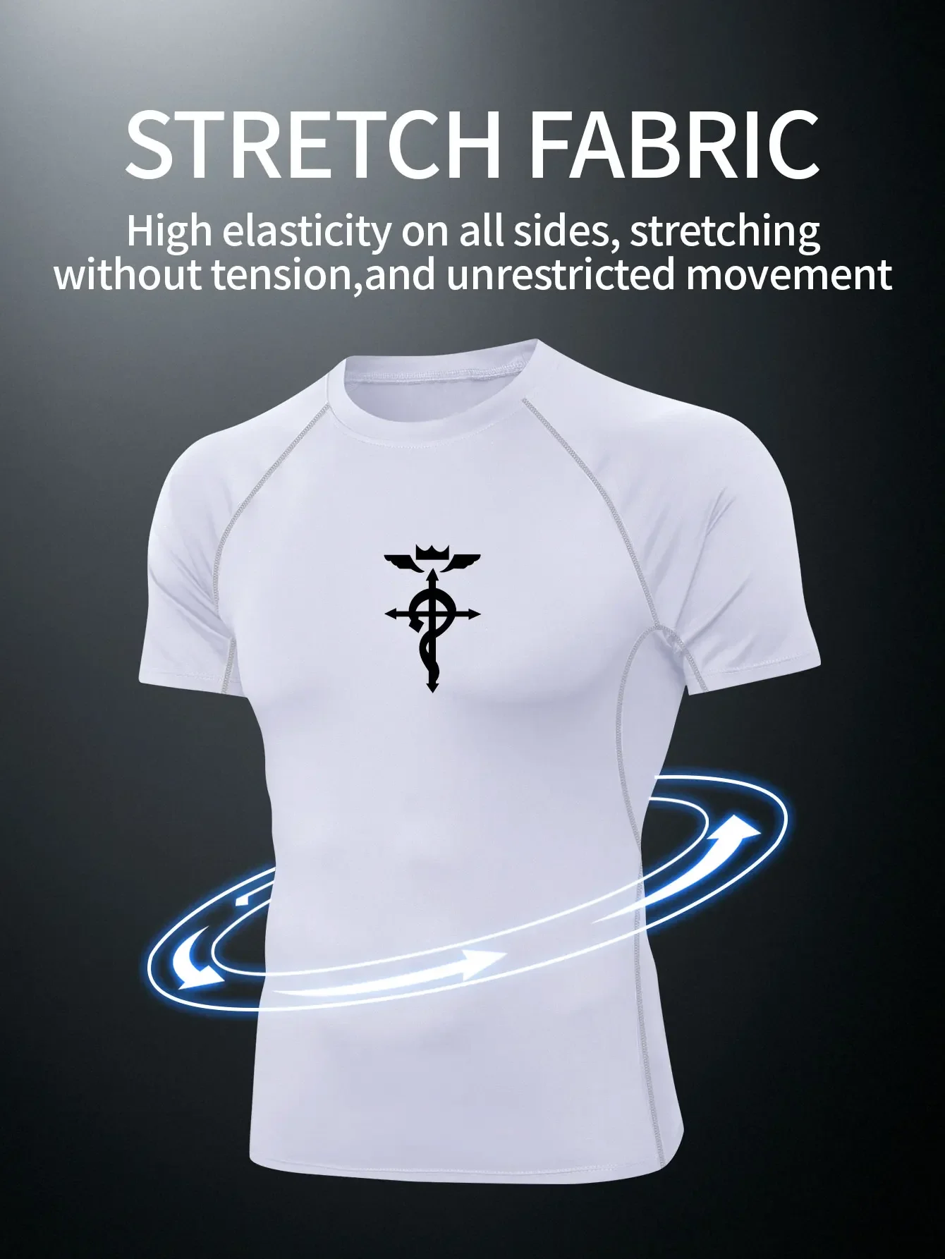 

Printing short sleeve cycling sports fitness training running absorbent quick-drying, suitable for outdoor sports T-shirt
