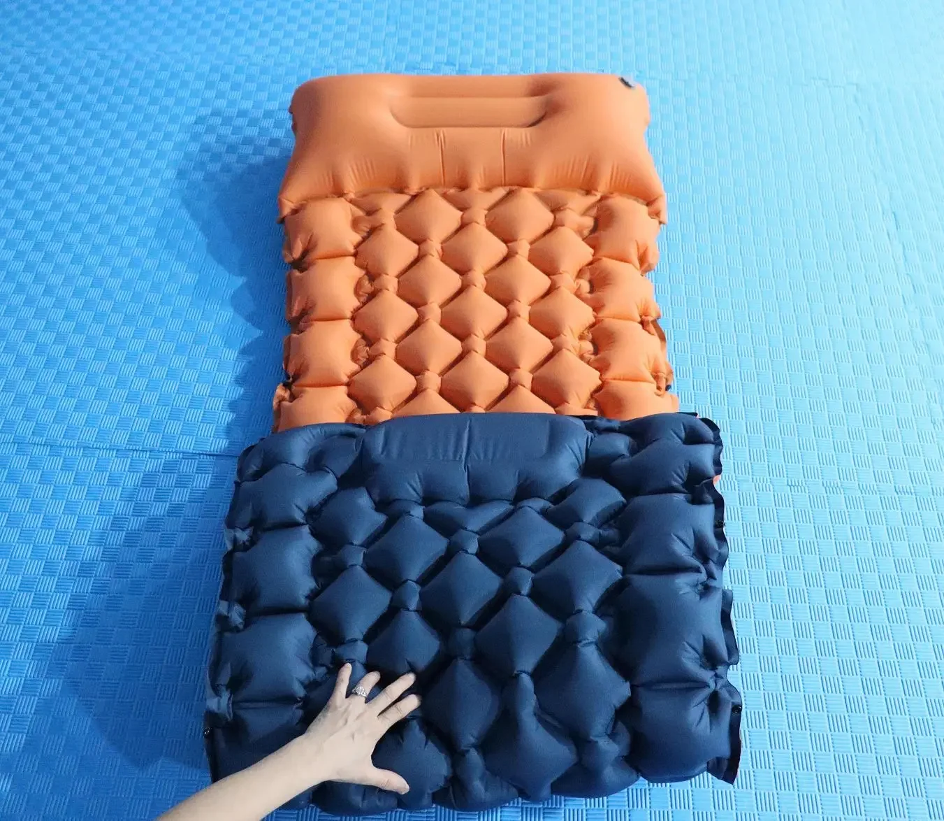 

Camping Sleeping Pad Self Inflating Camping Mat Inflatable Pad Air Mattress With Pillow For Traveling Picnic