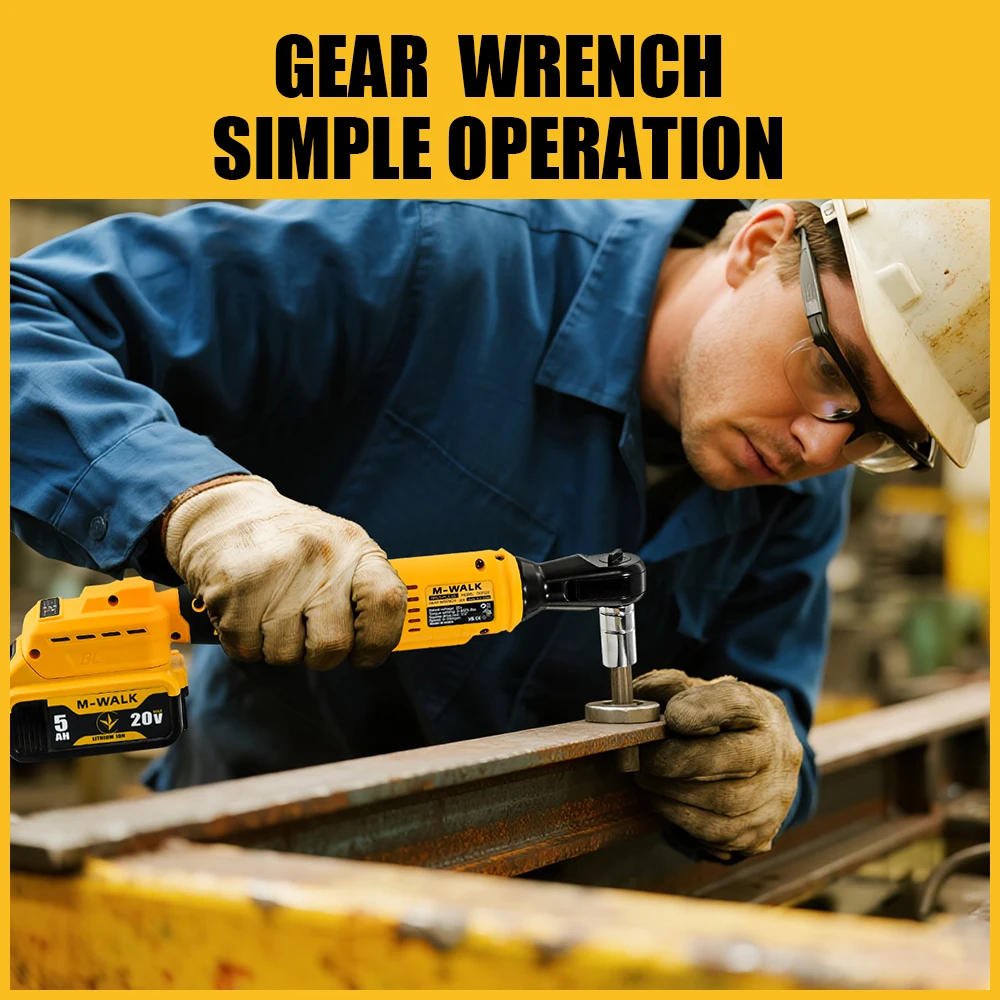 M-WALK 1/2 Inch Brushless Electric Ratchet Wrench 3/8 Inch Cordless Variable Speed Impact Driver Tool For Dewalt 20V Battery Pin image 3